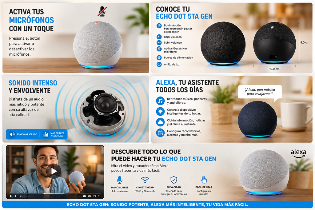 Amazon Echo Dot 5.ª Generación con Alexa