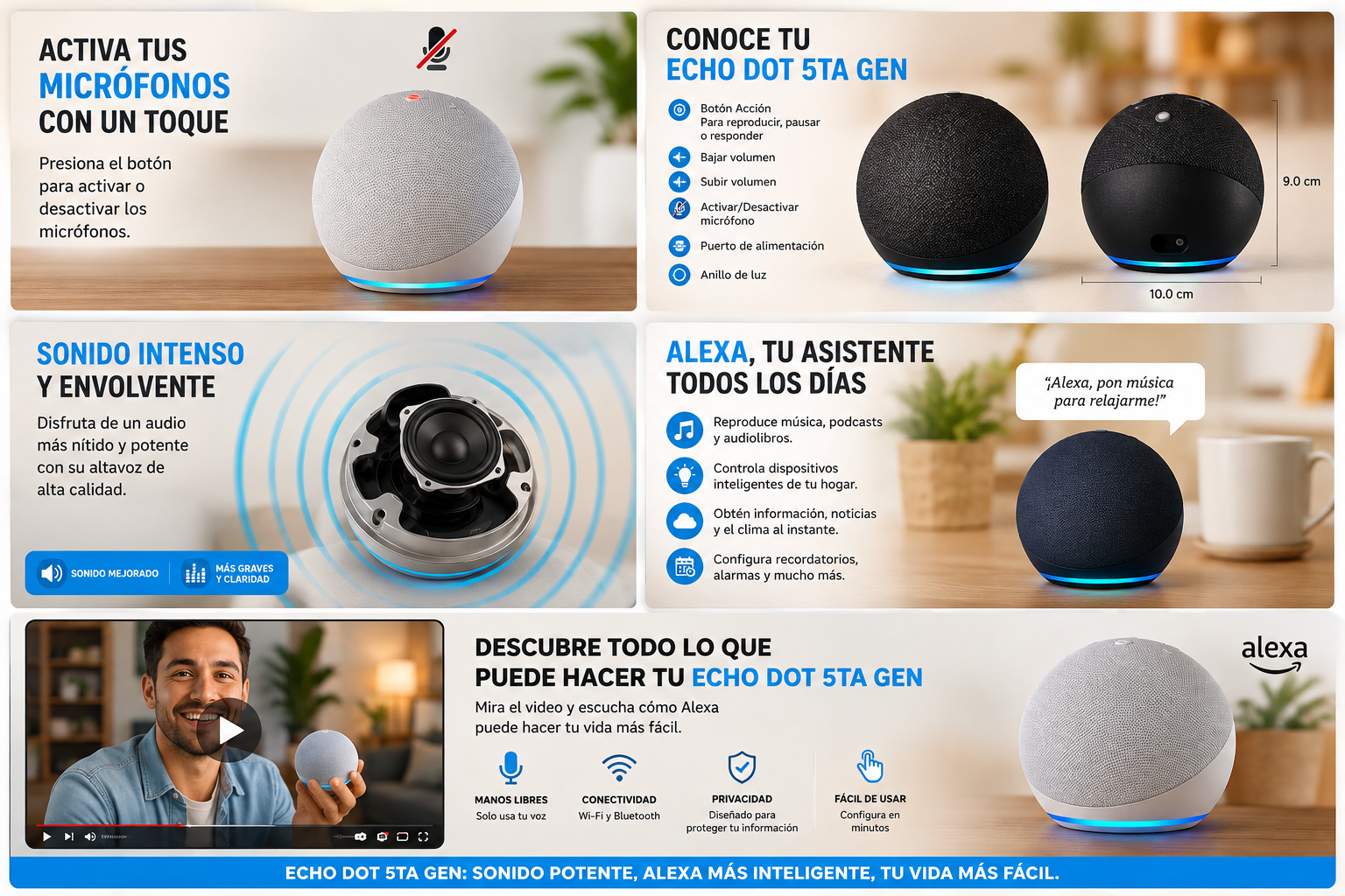 Amazon Echo Dot 5.ª Generación con Alexa