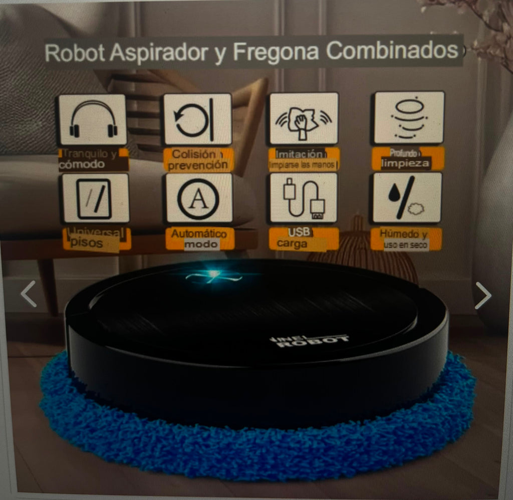 Robot Aspiradora Negro