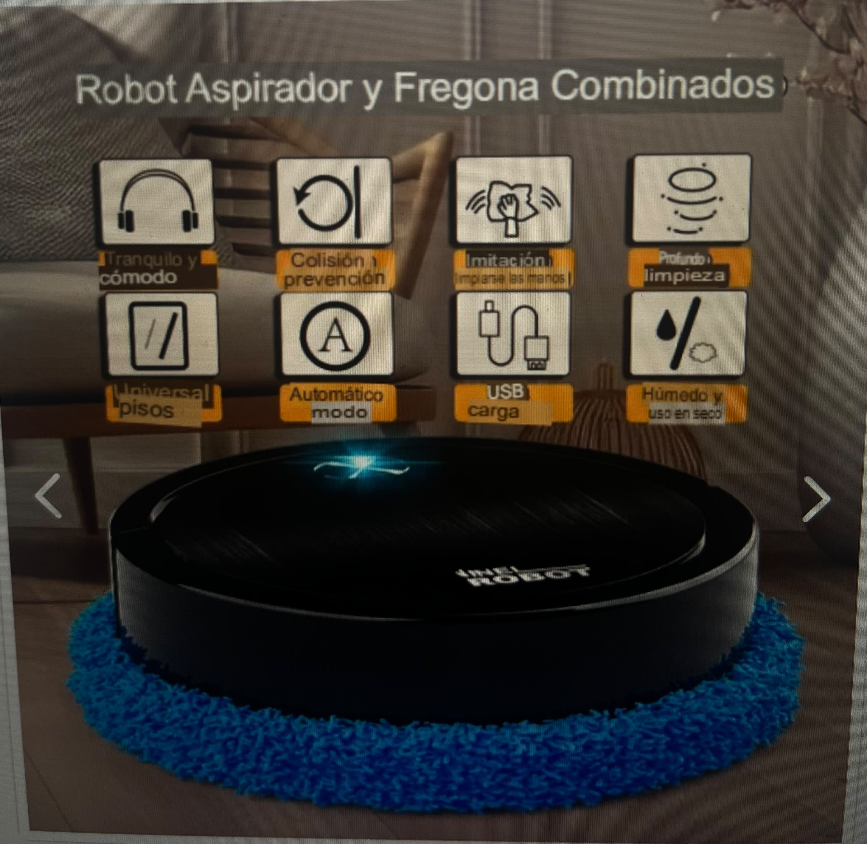 Robot Aspiradora Negro