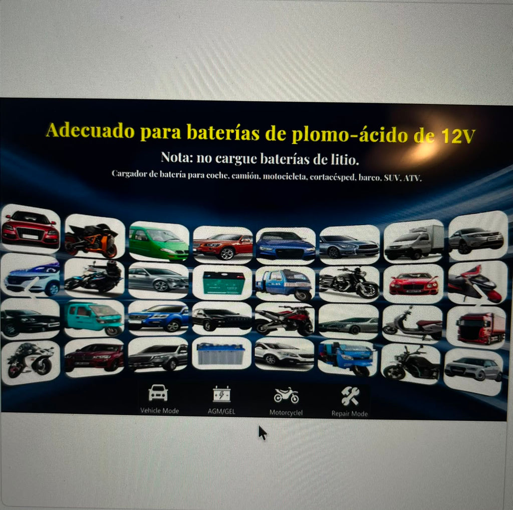 CARGADOR INTELIGENTE DE BATERIA AUTO VERSION PREMIUM